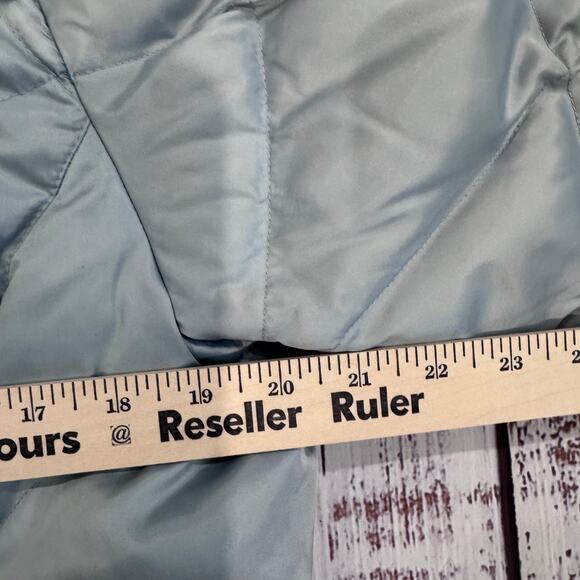 The North Face Women’s Large 550 Down Puffer Jacket Powder Blue - Picture 6 of 10